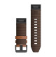 QuickFit Watch Bands for Fenix 6 - Chestnut Leather - 22 mm - 010-12863-05 - Garmin